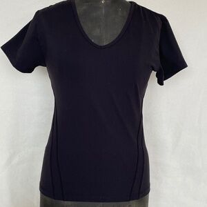 Tuff t Athletics V-Neck Athletic Sport Shirt Nylon Spandex Size L